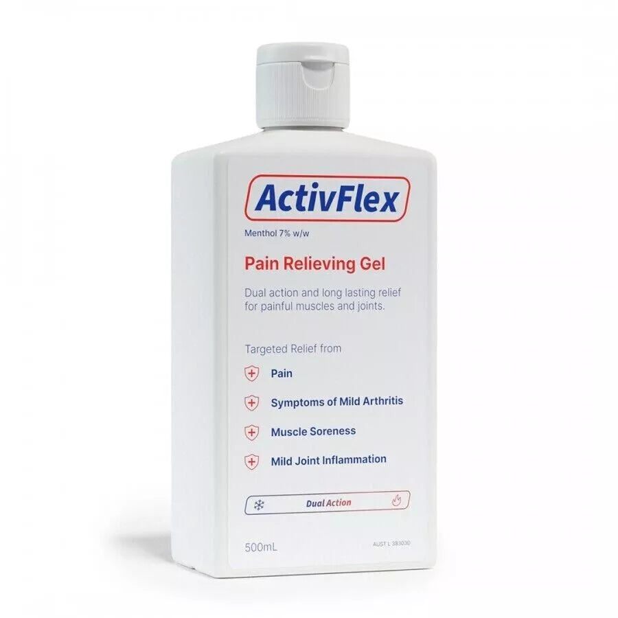 ActivFlex Muscle & Joint Pain Relief Gel 500ml – Australia's Flexall Alternative
