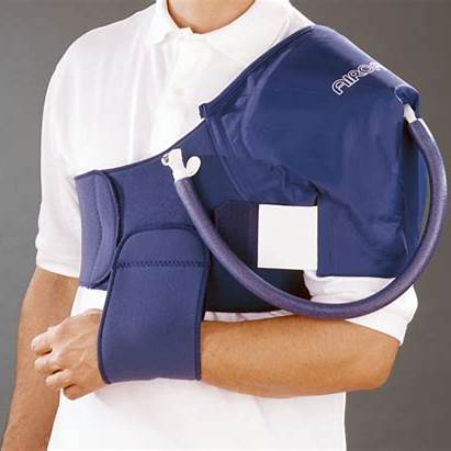 Aircast Shoulder Cryo/Cuff with Cryo/Cuff Cooler – Complete Cold Compression Therapy System for Shoulder Injury Recovery and Pain Relief