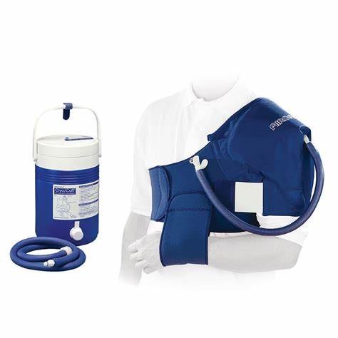 Aircast Shoulder Cryo/Cuff with Cryo/Cuff Cooler – Complete Cold Compression Therapy System for Shoulder Injury Recovery and Pain Relief