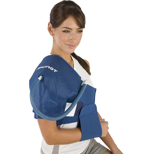 Aircast Shoulder Cryo/Cuff – Cold Compression Therapy Wrap for Shoulder Pain Relief, Swelling Reduction, and Injury Recovery