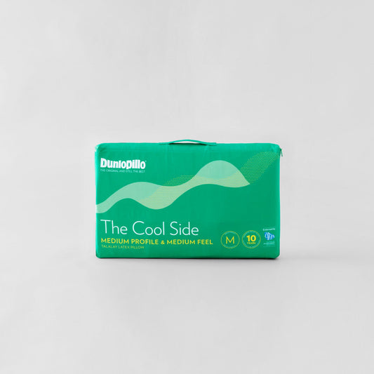 Dunlopillo Luxurious Latex 'The Cool Side' Pillow – Dual-Feel Design with Cooling Gel Technology